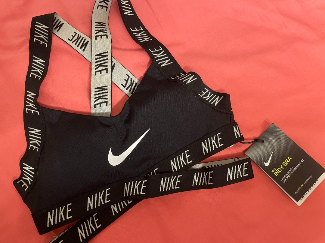 NWT Nike Indy Strappy Sports Bra Black Size XS - 52% Discount, Women's  Fashion, Activewear on Carousell