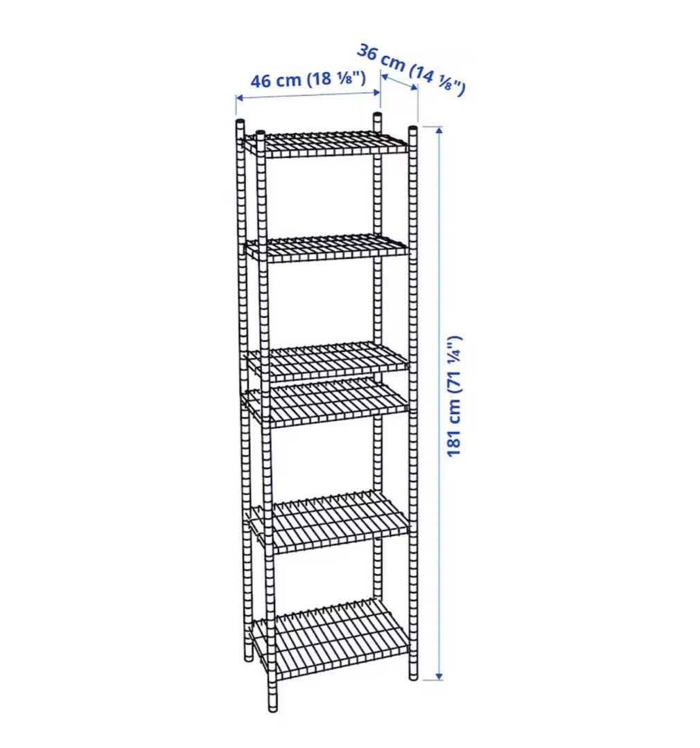 OMAR Shelving Unit, Furniture & Home Living, Furniture, Shelves, & Racks on Carousell