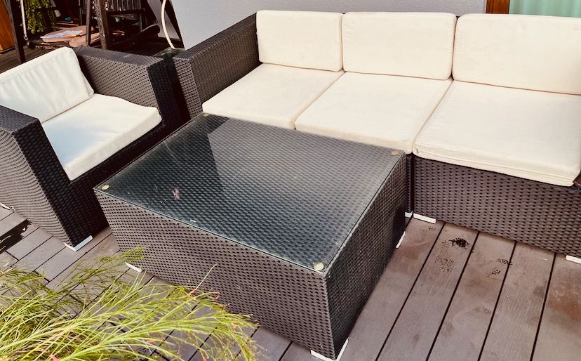 Outdoor Rattan Wicker Lounge Sofa Set
