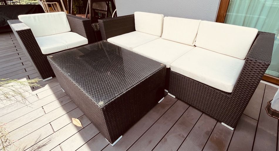 Outdoor Rattan Wicker Lounge Sofa Set