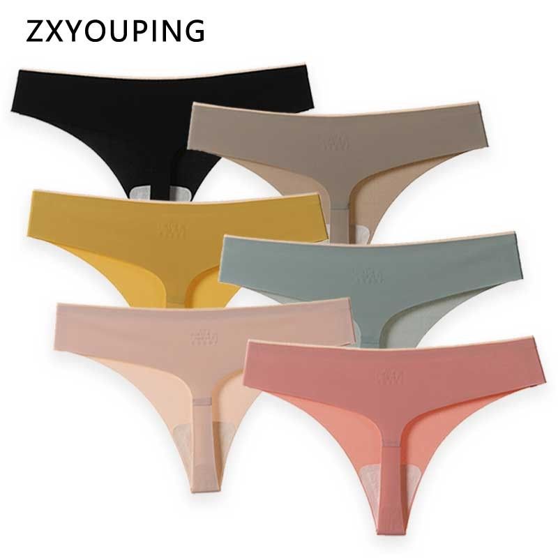 Women Sexy Ice Silk Briefs G-string Panties Thongs Ladies Underwear Lingerie