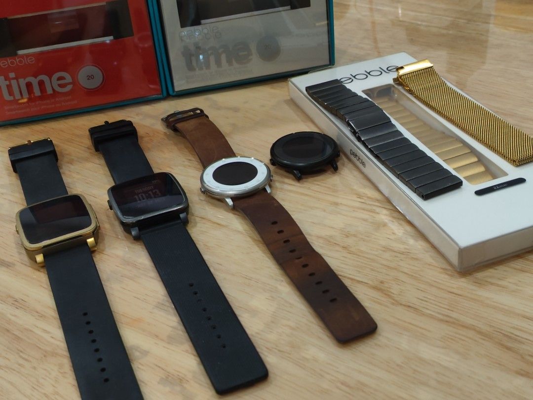 Pebble time round pebble time steel ios android smart watch