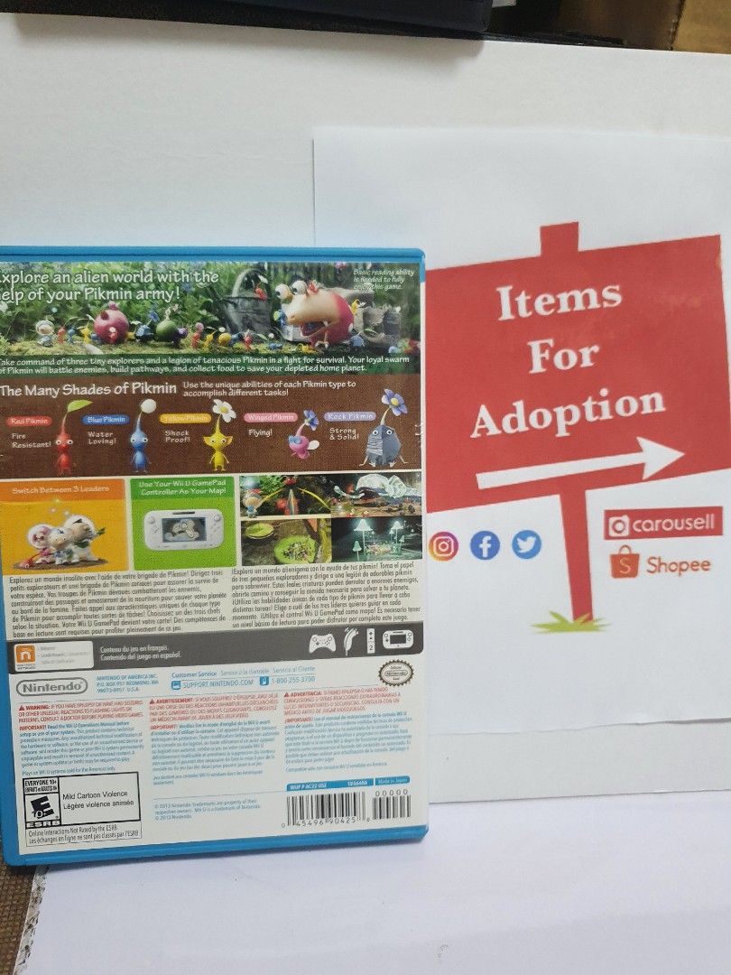 Pikmin 3 (Nintendo Wii U, USA) (Category: Nintendo) located in Quezon City. Submitted by itemsforadoption (Listing ID 1229773681, Image 2). Description: Rfs: Its 2023! Happy New Year! Hoping you have a good year ahead of you! If you have questions feel free to send a message. Though I'll most likely be able to reply from 10am to 8pm. Please be patient and understanding. Decluttering games and items that I've picked up or for friends and family. M