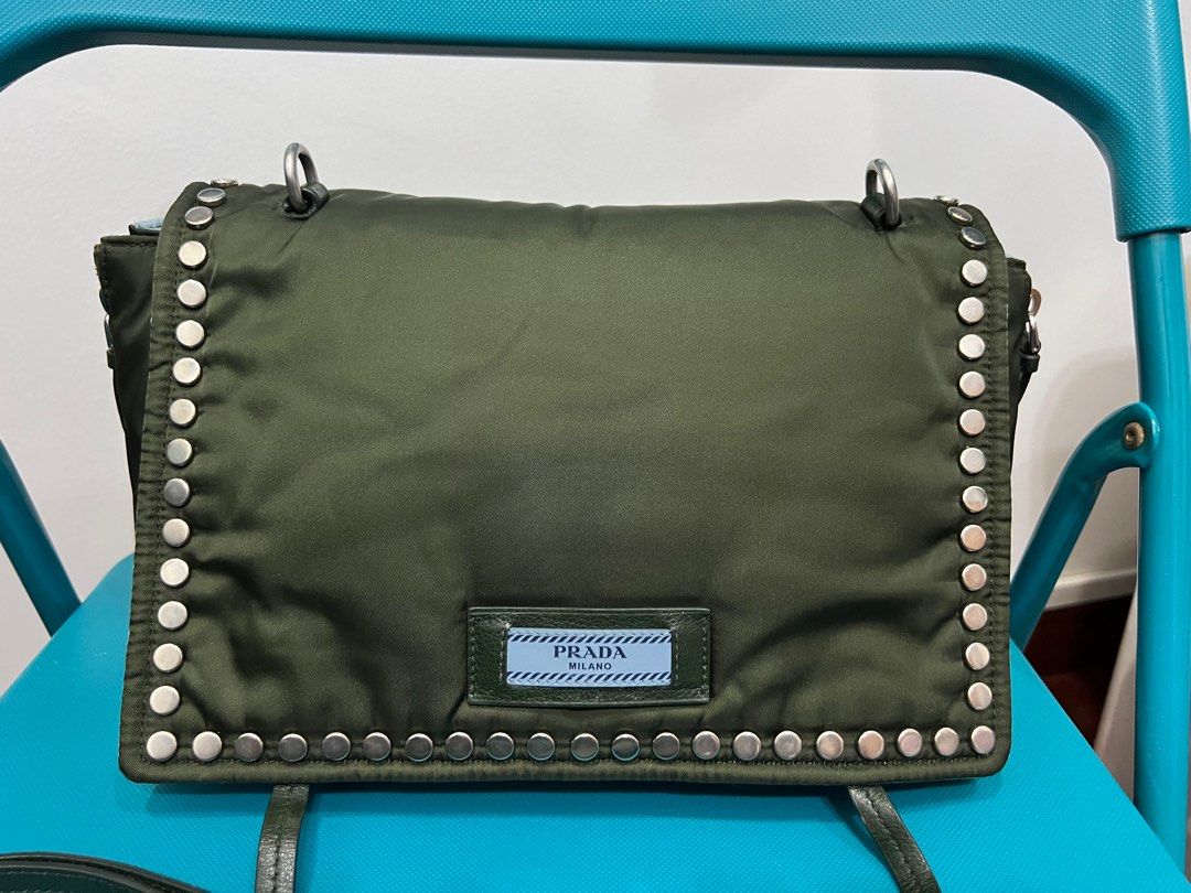 Prada best sale military bag