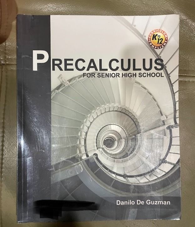 Pre Calculus for Senior High School Education Book (Category: Textbooks) located in Manila. Submitted by milleshoppppp (Listing ID 1229791214, Image 1). Description: .