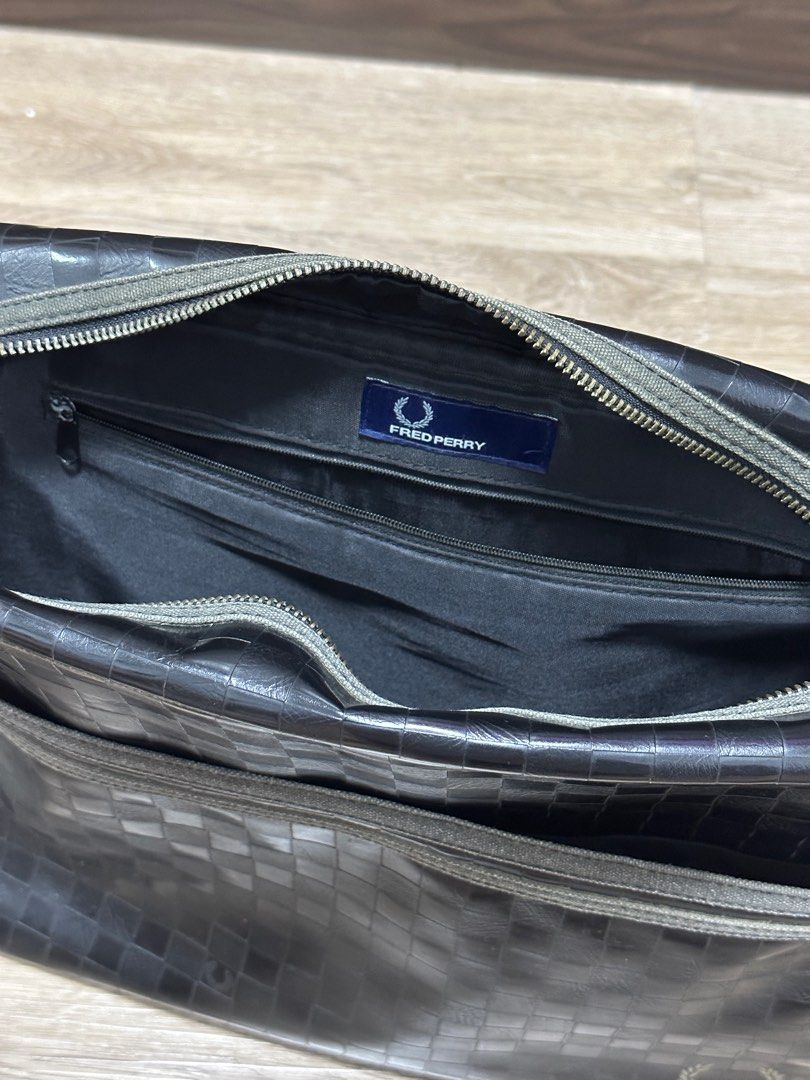 Fred perry checkerboard bag on sale