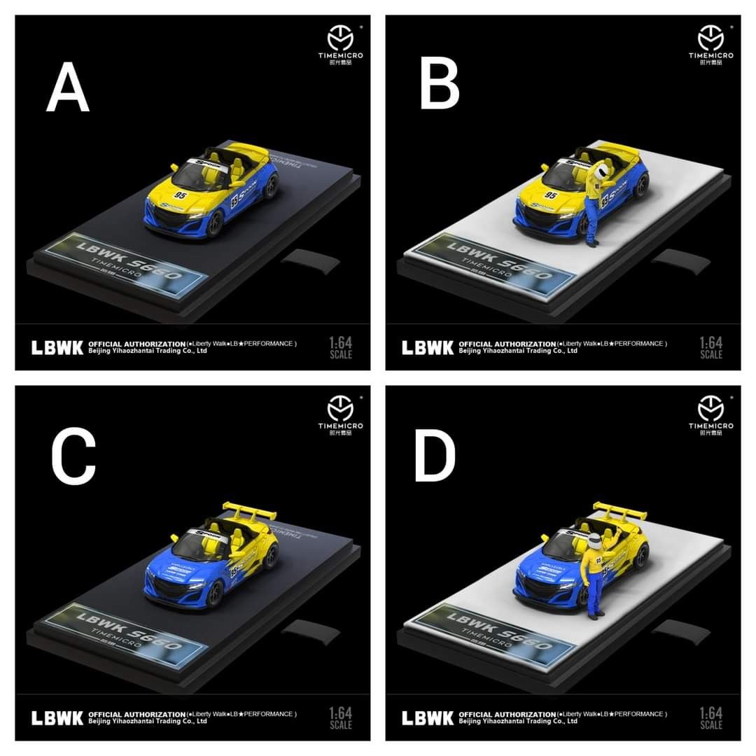 Preorders 1/64 Time Micro LBWK Honda S660 Spoon, Hobbies & Toys, Toys ...