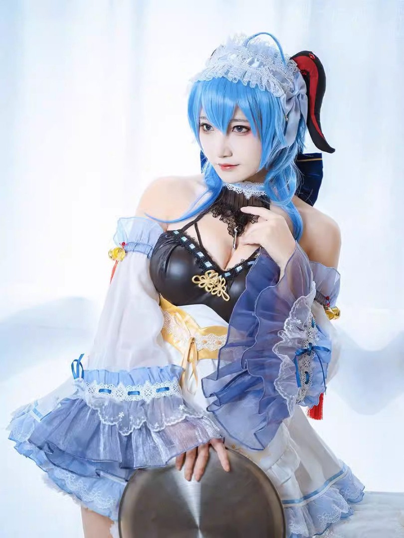 Presale Wts Uwowo Ganyu Maid Cosplay Costume Genshin Hobbies And Toys Collectibles 4860