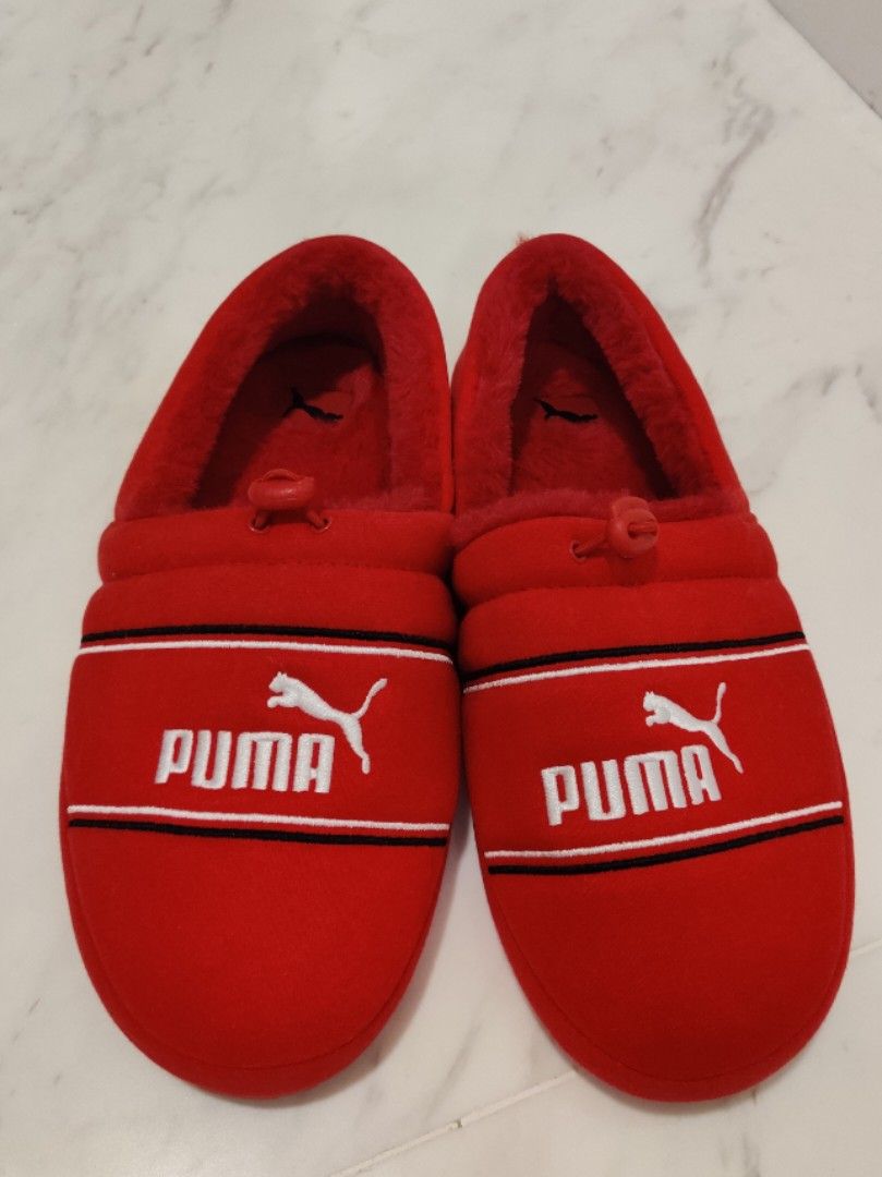 Puma sales slippers fur