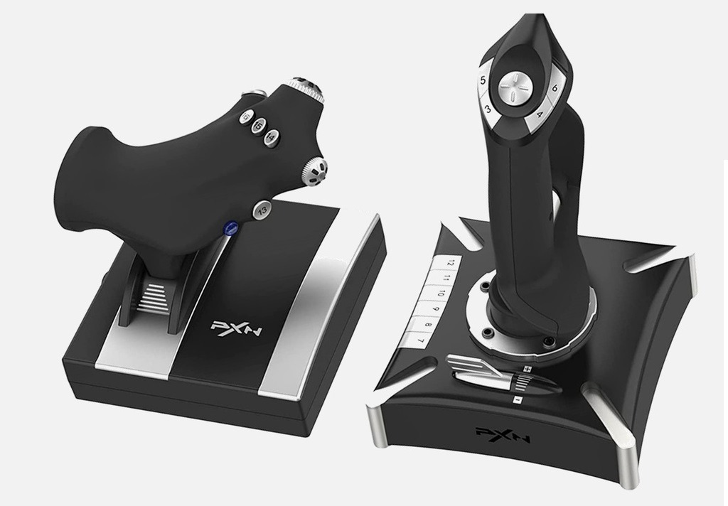 PXN 2119 Flight Simulator Joystick, Video Gaming, Gaming Accessories,  Controllers on Carousell