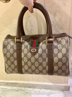 Gucci bag speedy 35 size cherryline signature, Luxury, Bags & Wallets on  Carousell