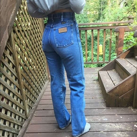 Vintage high waisted wrangler jeans discount