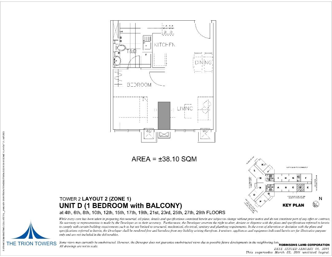 RFO Condo in BGC Fort Bonifacio Global City The Trion Towers, Property