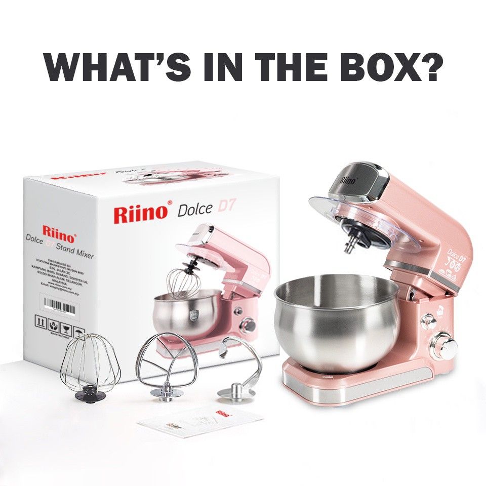 RM150 NEW (BARU) Riino Dolce D7 Stand Mixer 3.5L / 700W, TV & Home