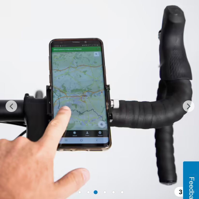 Road bike smartphone holder Triban grip alloy Decathlon, Sports