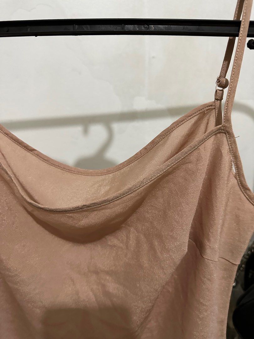 Rose Gold Silk Top on Carousell