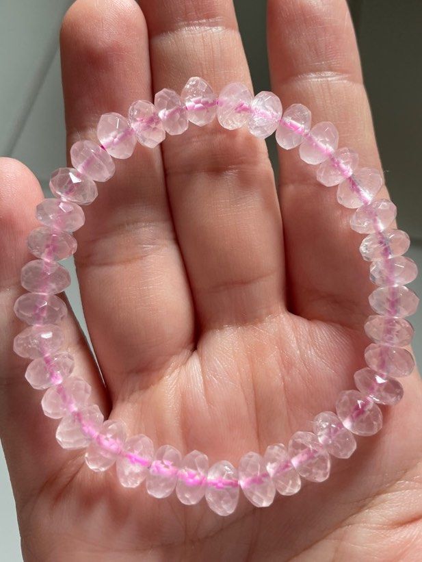 Rose Quartz Bracelet Women s Fashion Jewelry Organisers