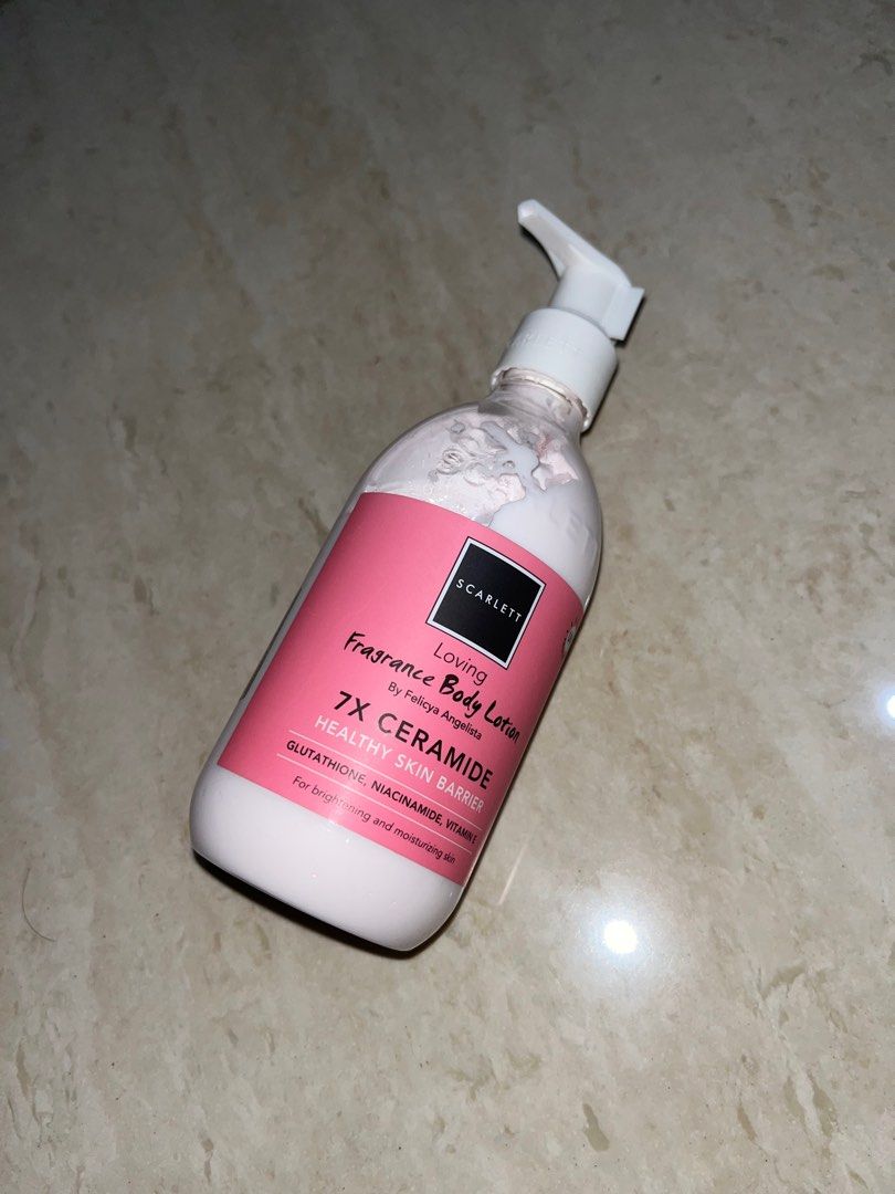scarlett body lotion loving, Kesehatan & Kecantikan, Kulit, Sabun