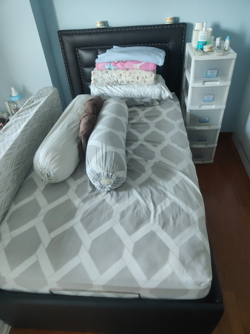 Seahorse Super Single storage bed frame, Furniture & Home Living