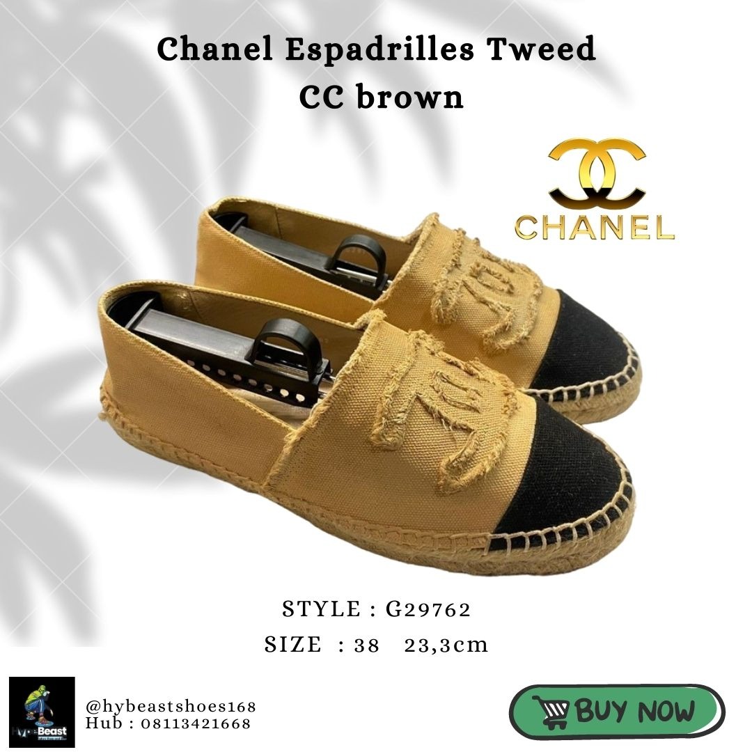 Harga sepatu chanel espadrilles outlet