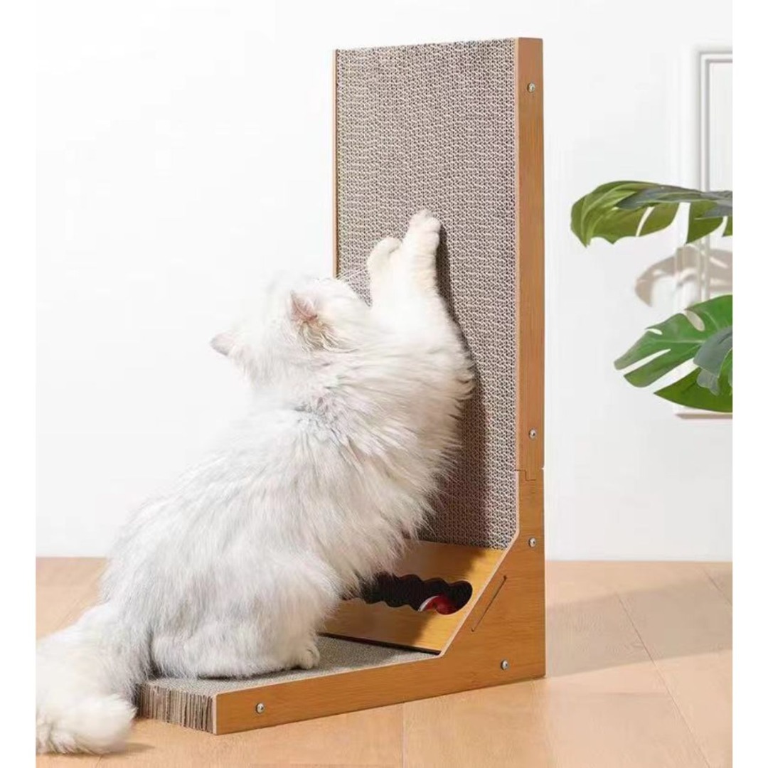 [SG SELLER] Cat Scratcher Board Vertical Vat Scratch Board Lshape Cats