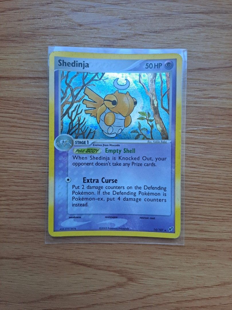 Shedinja (carta rara tipo Inseto) - Pokémon TCG Cards (original)
