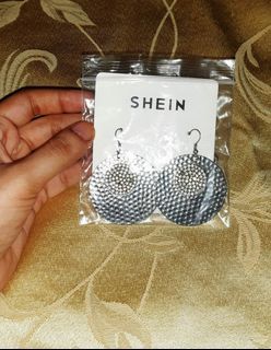 Shein High End Pageant Fashionable Sparkling Round Earrings