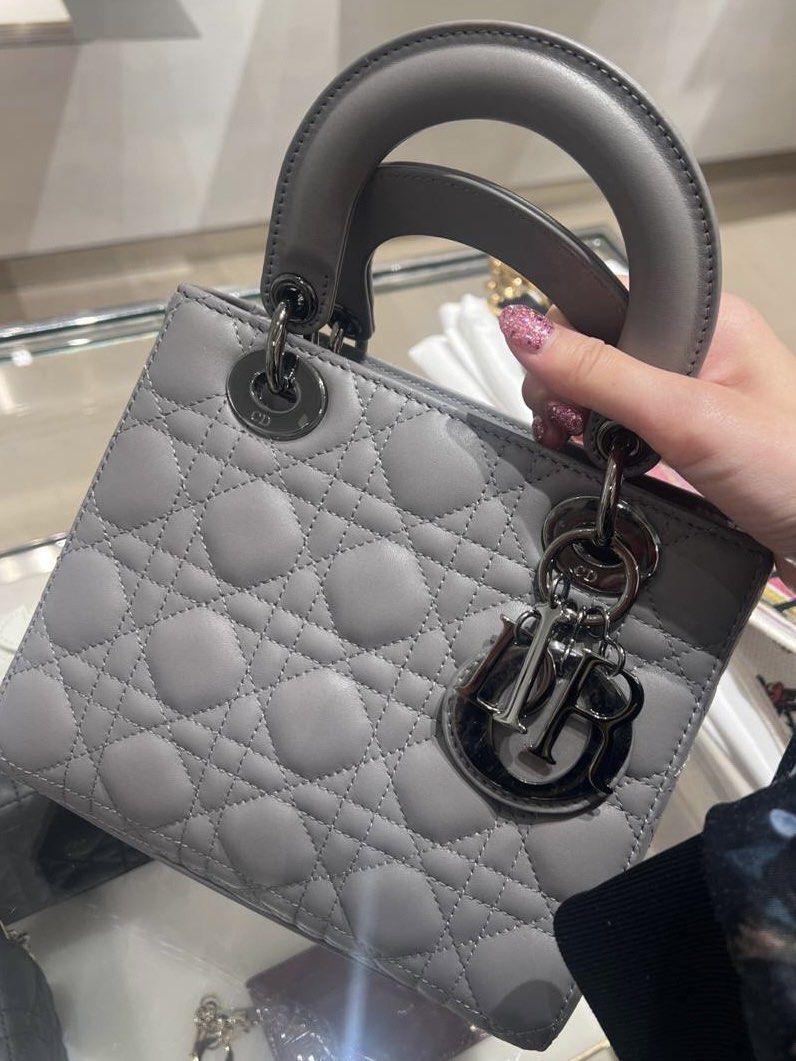 Lady dior gunmetal online