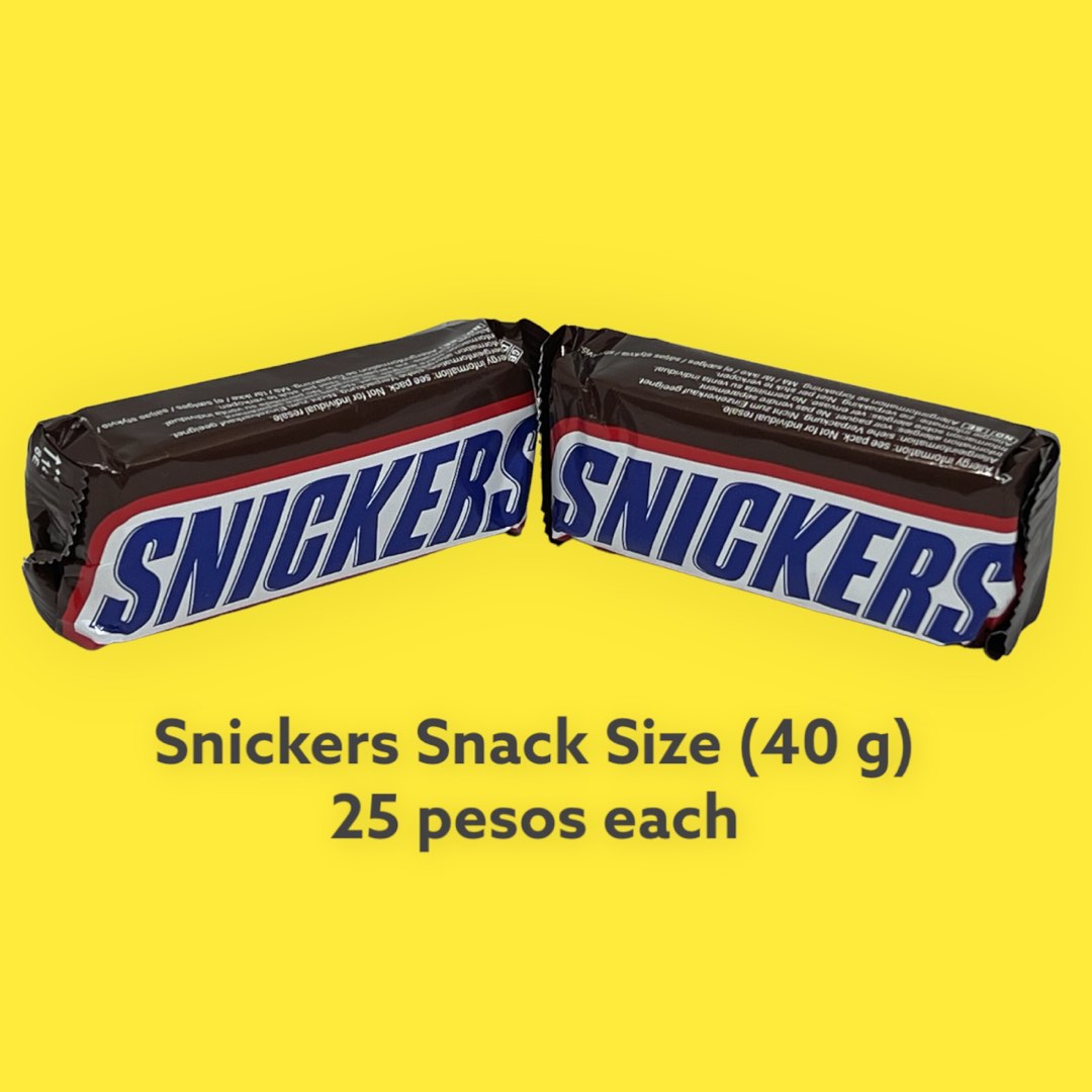 Snickers Snack Size, Food & Drinks, Other Food & Drinks on Carousell