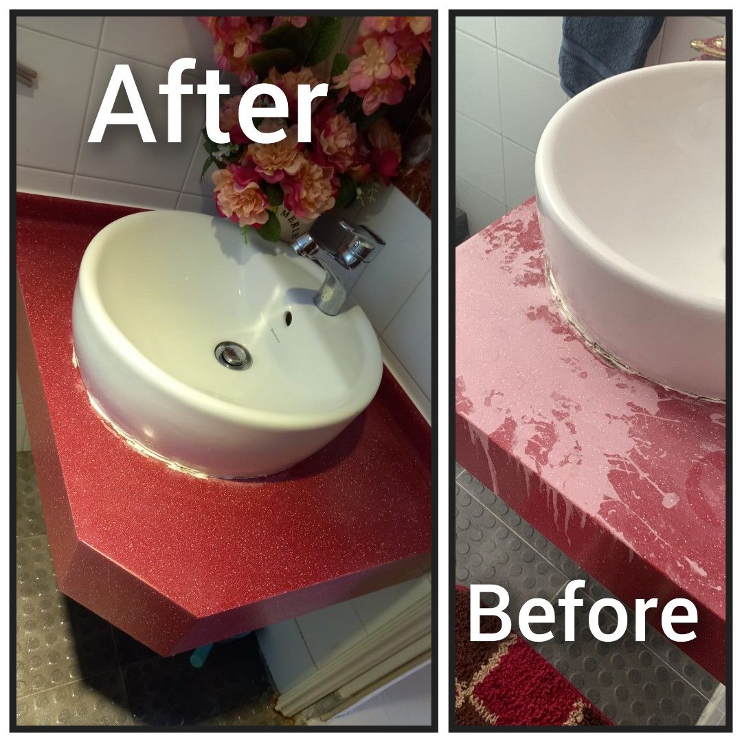 Solid surface Quartz Silstone Countertops polishing Repair installation