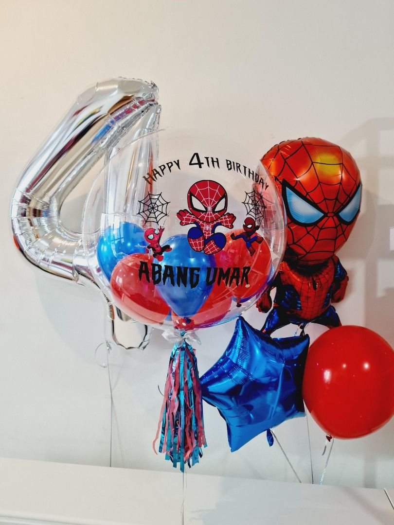 Spiderman helium balloons, Hobbies & Toys, Stationery & Craft, Art