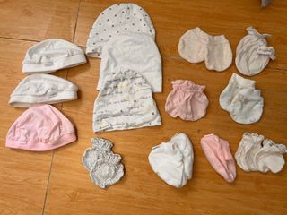 St patrick bonnet mittens