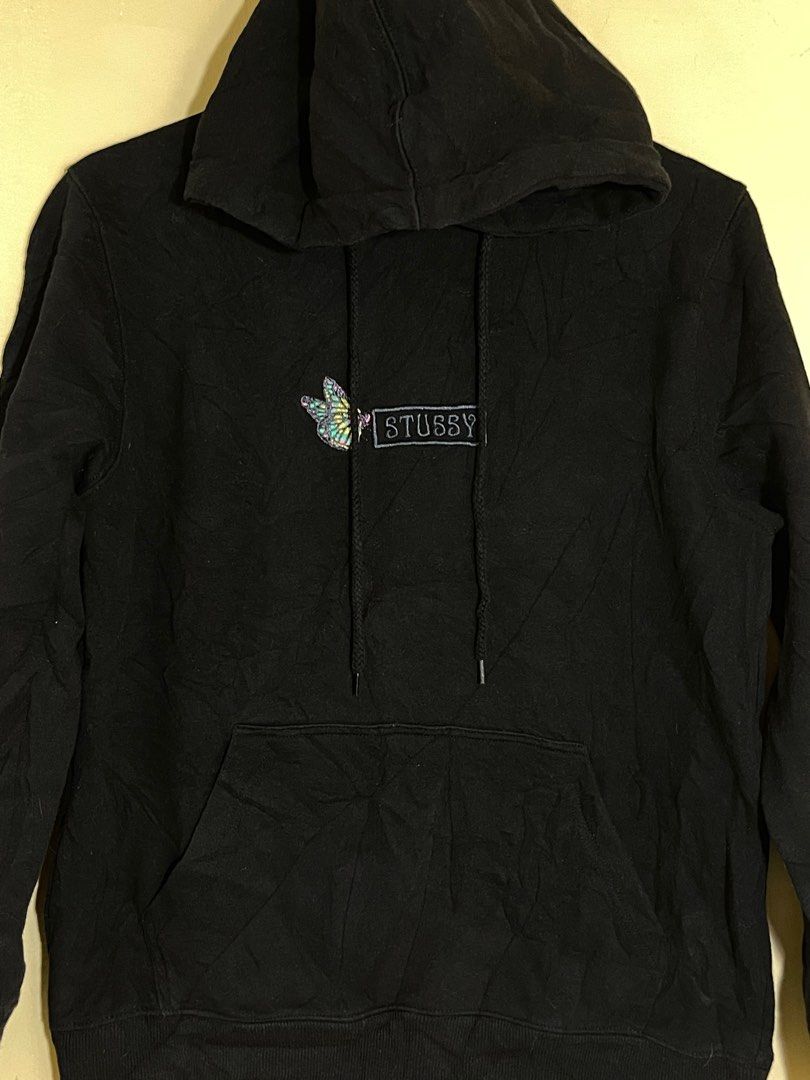 Stussy butterfly hoodie black deals