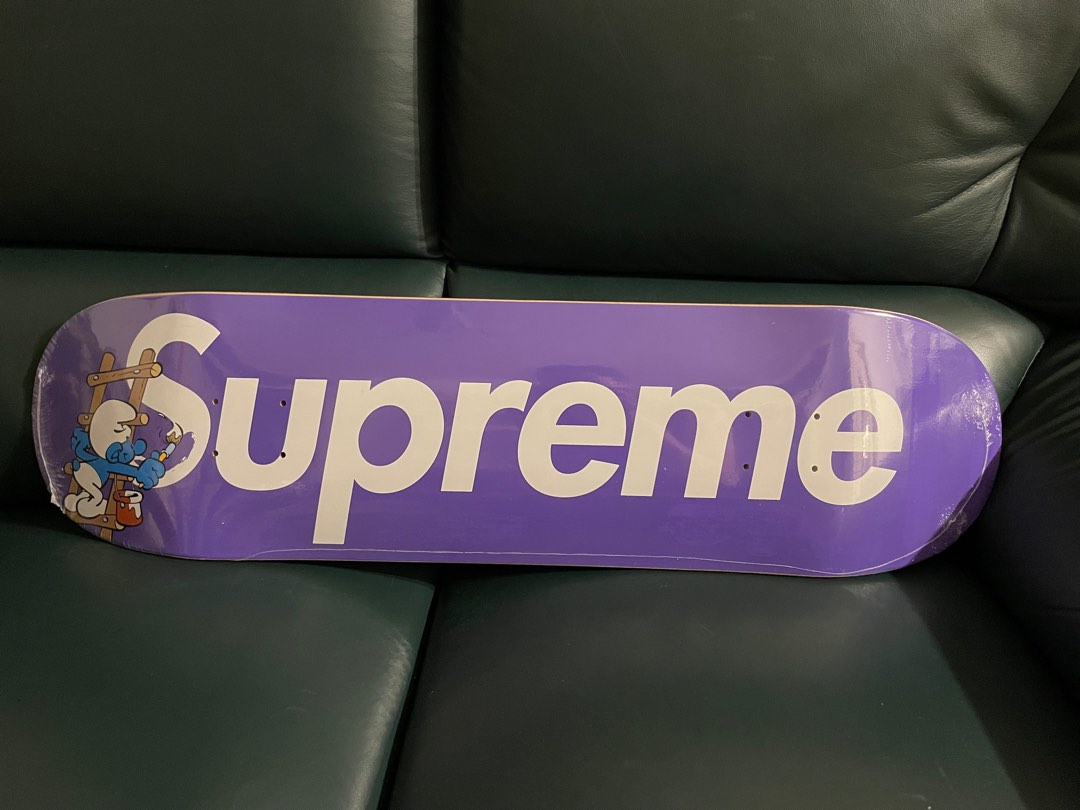 Supreme Smurfs 藍精靈skateboard deck PURPLE, 運動產品, 其他運動