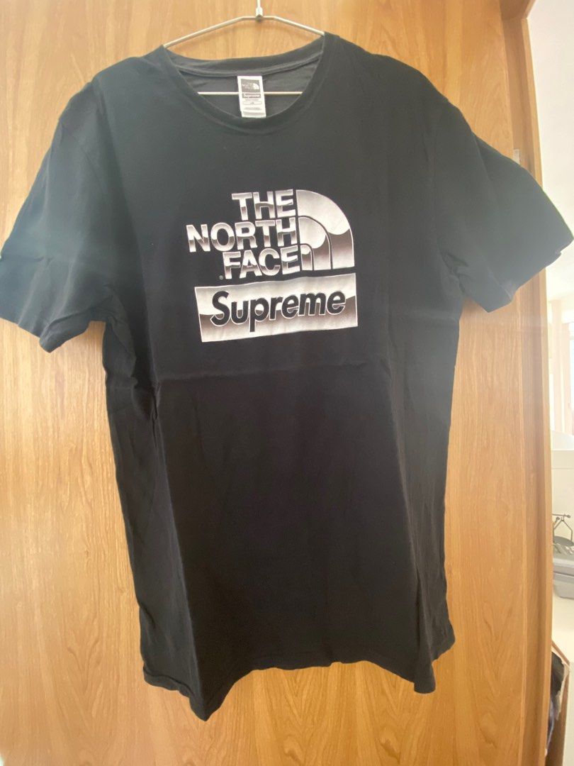 Supreme The North Face Metallic Logo Tee, 男裝, 上身及套裝, T