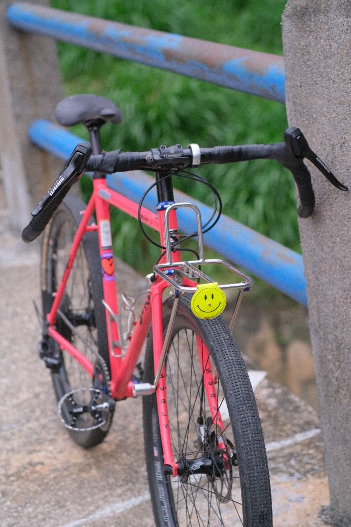 Surly straggler salmon candy red top