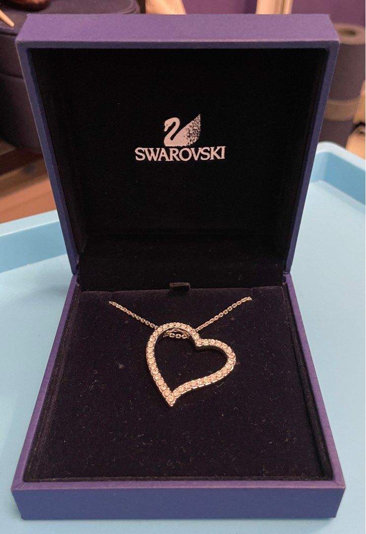 Swarovski Love Pendant Necklaces 661034 施華洛心型頸鏈, 名牌, 飾物