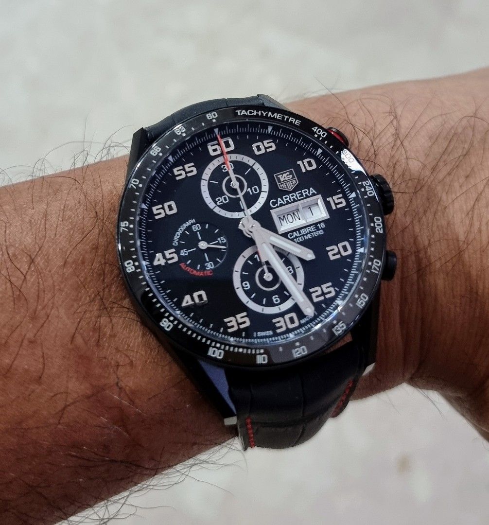 Tag heuer carrera discount calibre 16 black titanium
