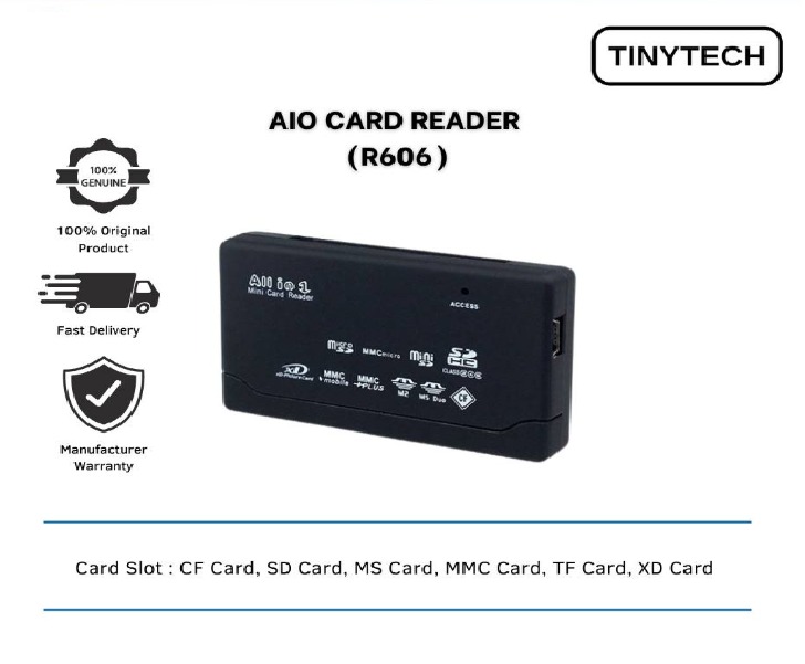 Tinytech Card Reader R606 All-In-One Memory For USB External Mini Micro ...