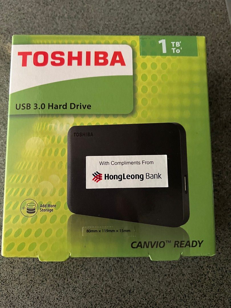 Toshiba 1TB HDD, Computers & Tech, Parts & Accessories, Hard Disks ...