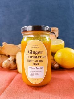Turmeric Ginger Lemon Honey Bomb Organic Concentrated