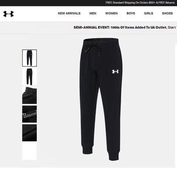 Ua threadborne fleece stacked joggers hot sale