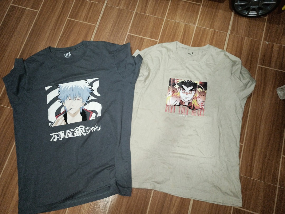 Uniqlo Anime Shirt Mens Fashion Tops  Sets Tshirts  Polo Shirts on  Carousell