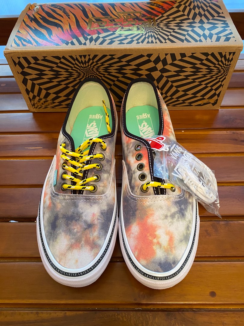 Vans Authentic Aries Tye die Fesyen Pria Sepatu Sneakers di