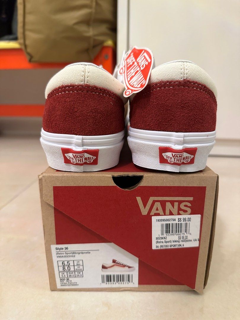 Vans style 36 biking outlet red