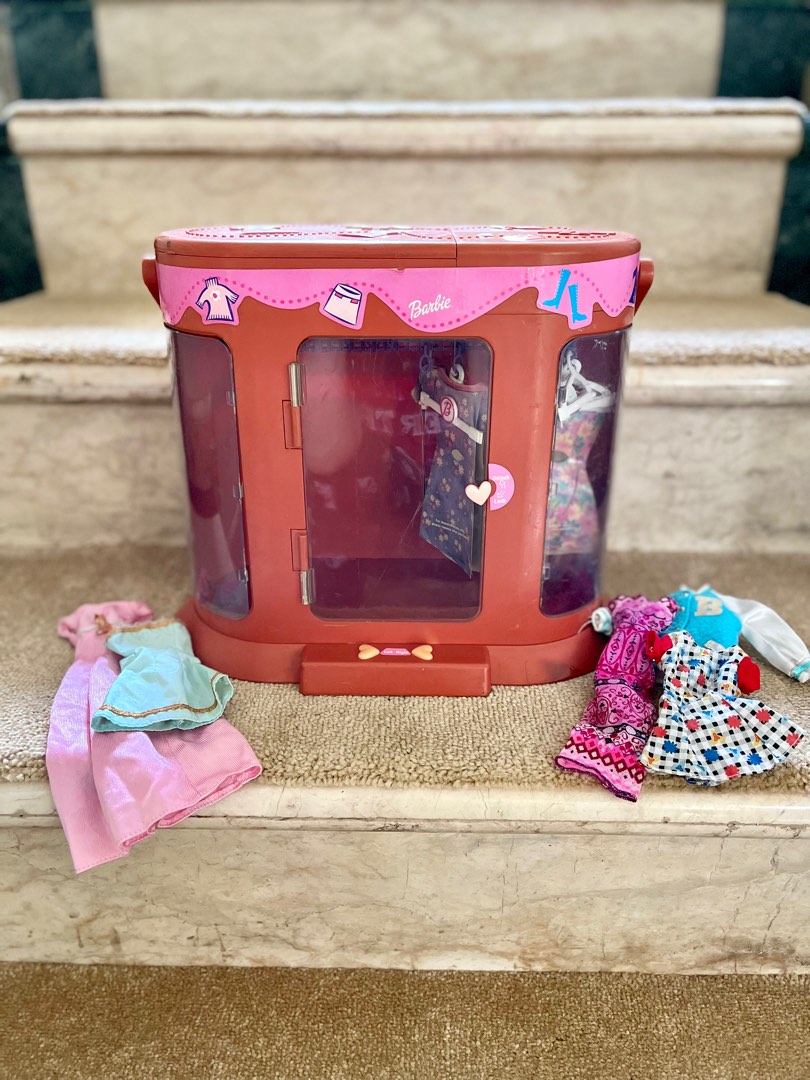 Vintage Barbie Fashion Closet Rotating Wardrobe Baju on Carousell