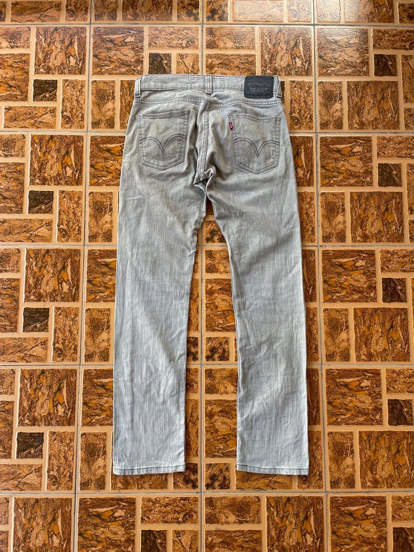 VINTAGE LEVIS 511 SKINNY GREY DENIM JEANS Men s Fashion