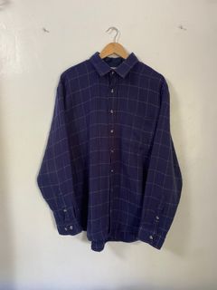 Windridge Checkered L/S (Dark Blue)