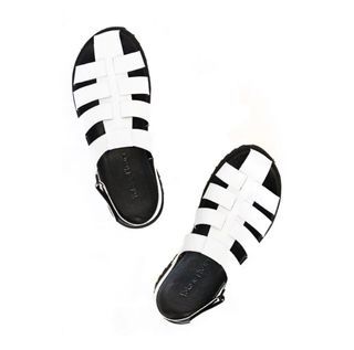 Yoke & Theam Rowan Fisherman Sandals in White