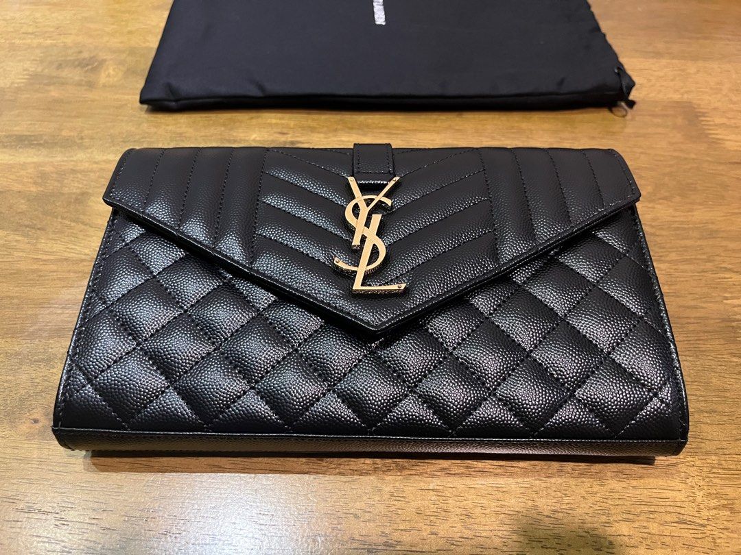 YSL Envelope Chain Wallet, Women's Fashion, Bags & Wallets, Purses